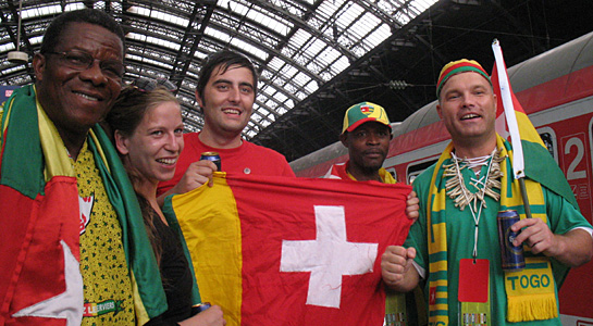 Swiss and togolese fans, Foto: Hinz